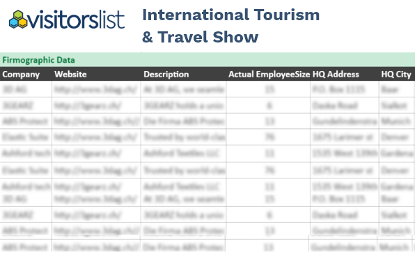 international tourism and travel show sample